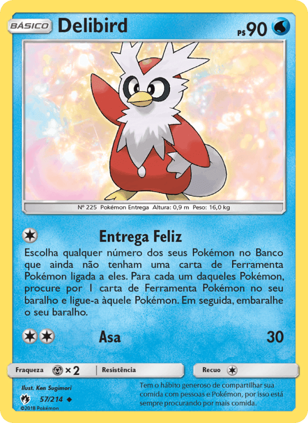 Delibird, carta 57 de Trovões Perdidos