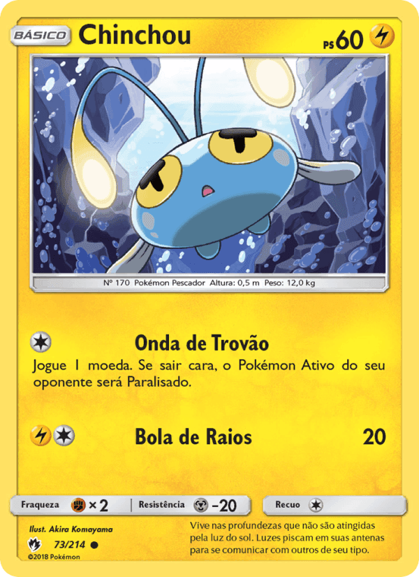Chinchou, carta 73 di Trovões Perdidos
