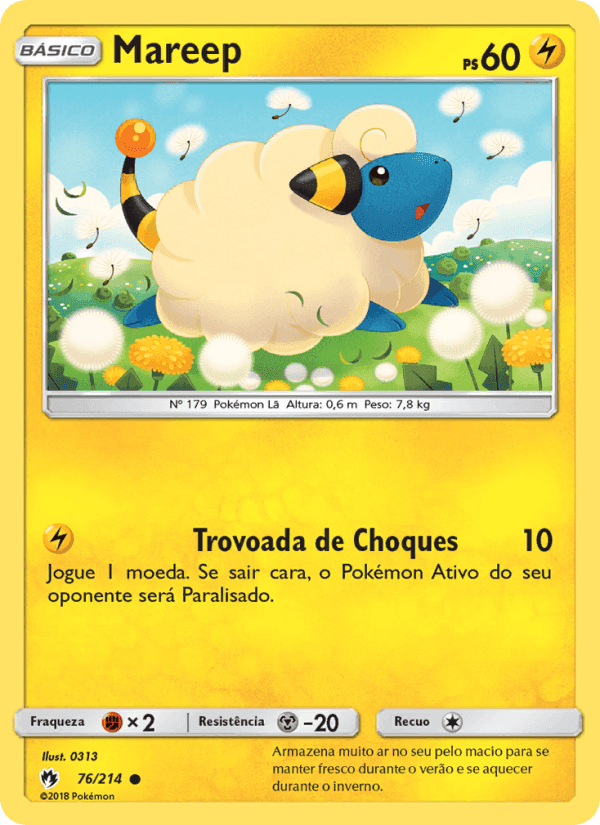 Mareep, carta 76 di Trovões Perdidos