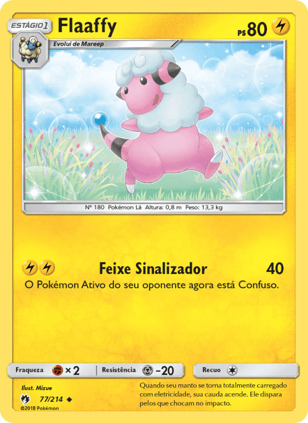 Flaaffy, card 77 from Trovões Perdidos