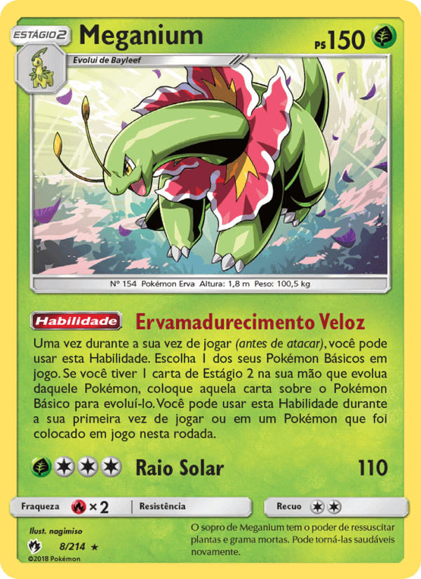 Meganium, carta 8 de Trovões Perdidos