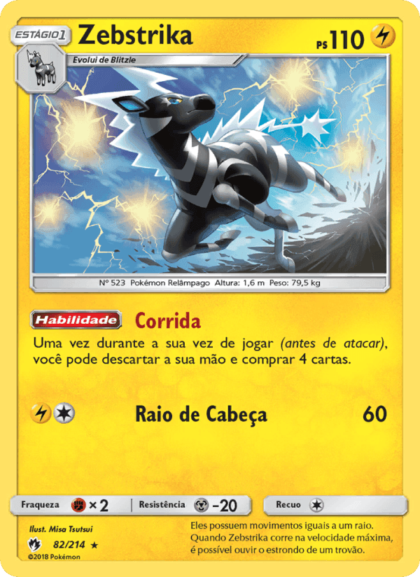 Zebstrika, card 82 from Trovões Perdidos