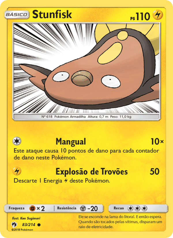 Stunfisk, carta 83 de Trovões Perdidos