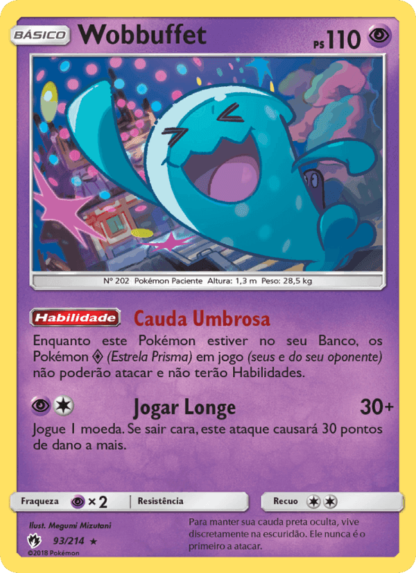 Wobbuffet, carta 93 de Trovões Perdidos