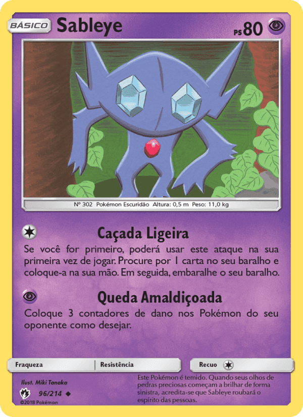 Trovões Perdidos の 96 番、Sableye