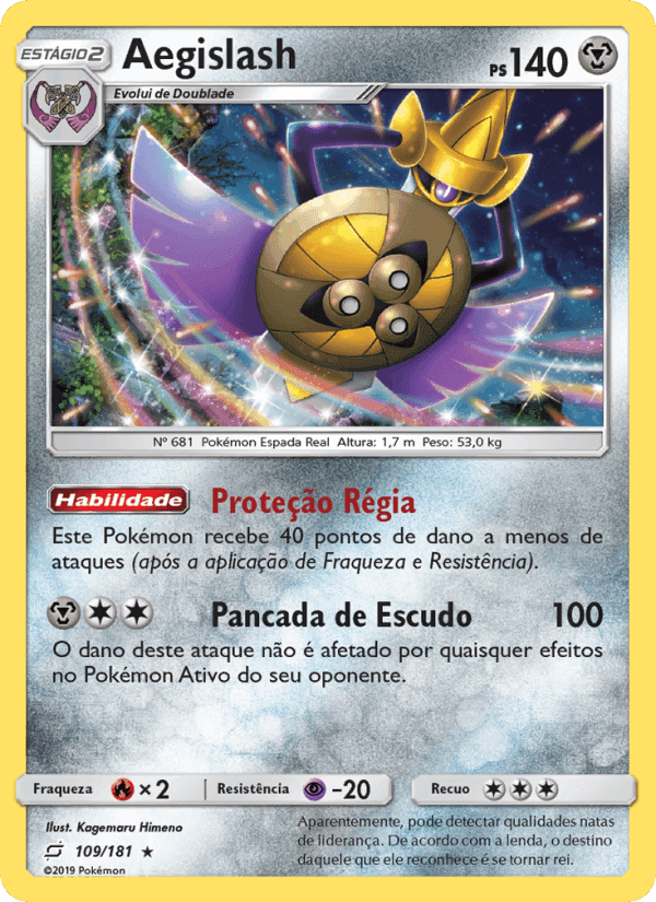 Aegislash, carta 109 de União de Aliados