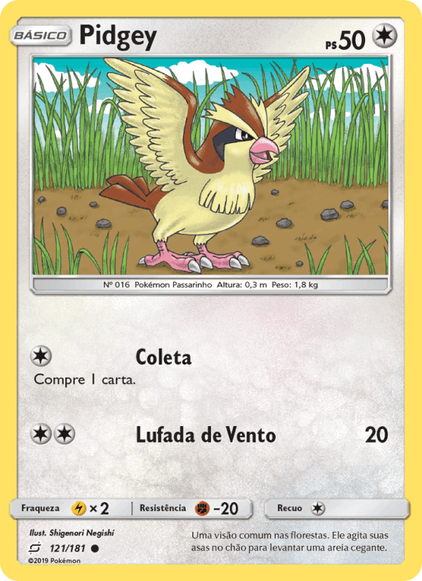 Pidgey, carta 121 de União de Aliados