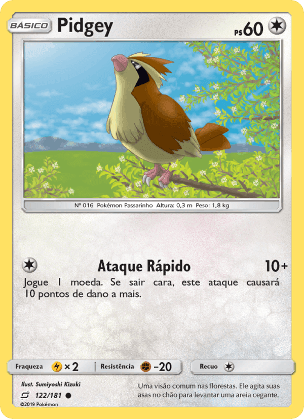 Pidgey, carta 122 de União de Aliados