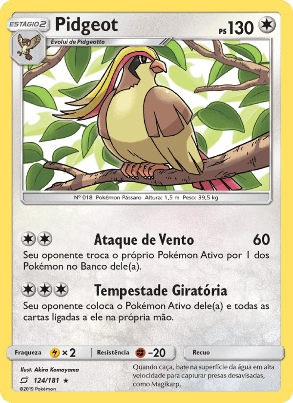 Pidgeot, carta 124 de União de Aliados