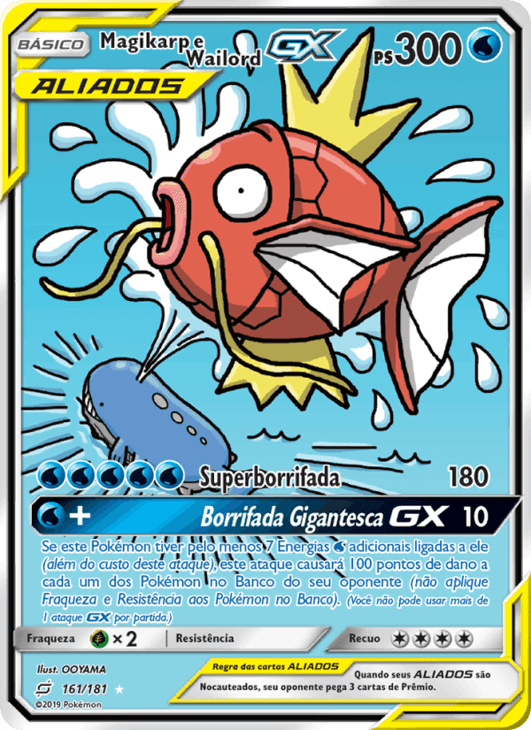 Magikarp e Wailord GX, carta 161 de União de Aliados