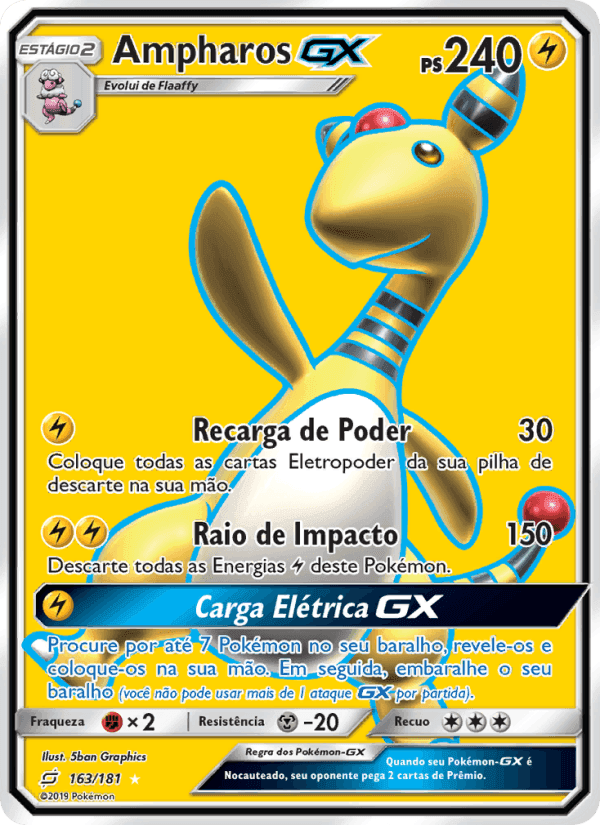 Ampharos GX, carta 163 de União de Aliados