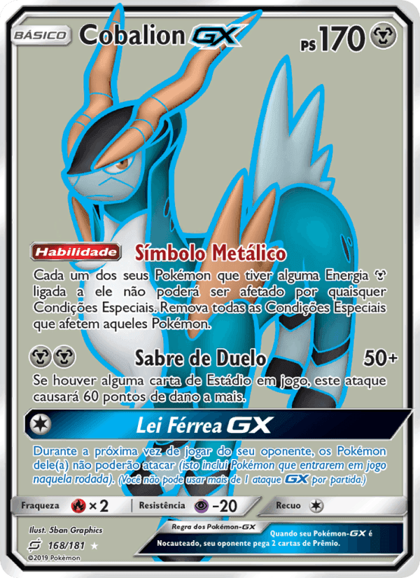 Cobalion GX, card 168 from União de Aliados