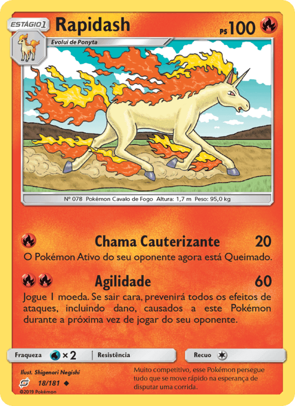 Rapidash, carta 18 de União de Aliados
