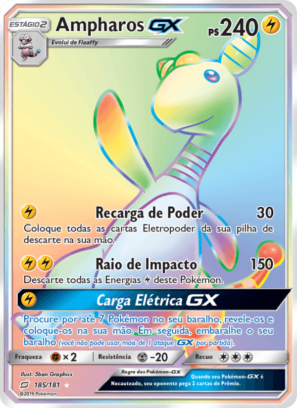 Ampharos GX, carte 185 de União de Aliados