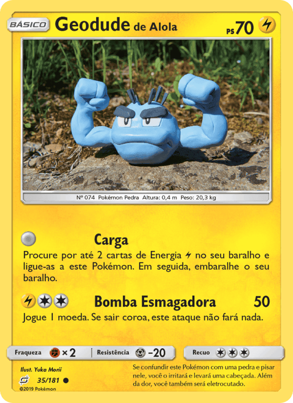 Geodude de Alola, carta 35 di União de Aliados