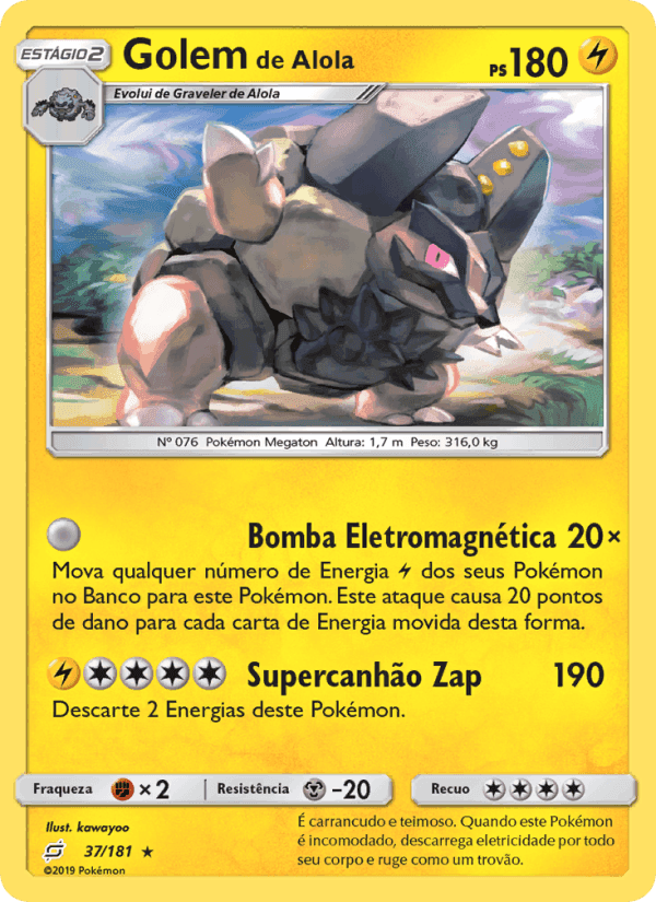 Golem de Alola, carte 37 de União de Aliados