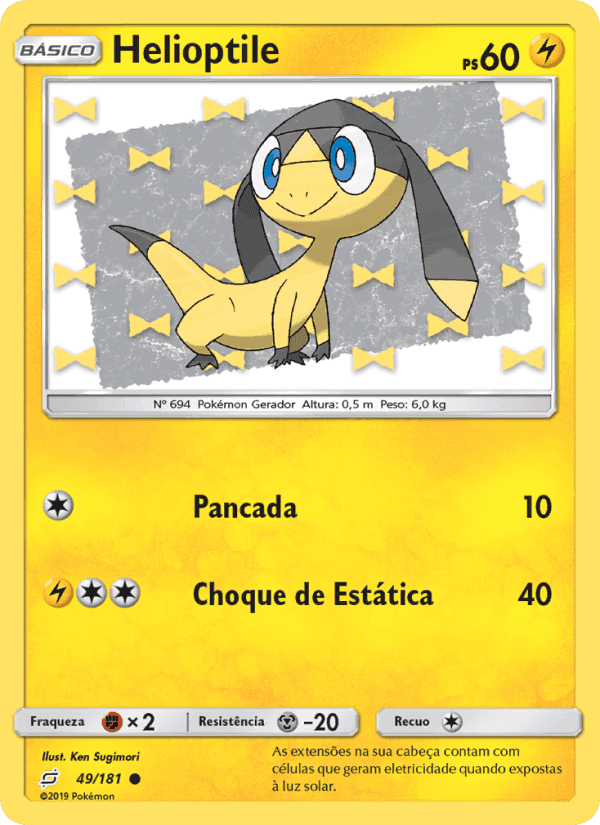 Helioptile, carte 49 de União de Aliados