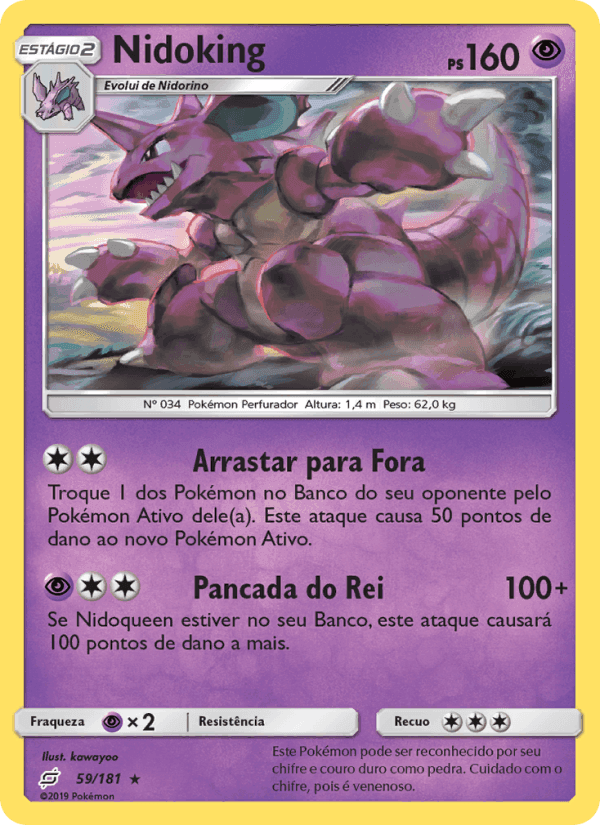 Nidoking, carte 59 de União de Aliados