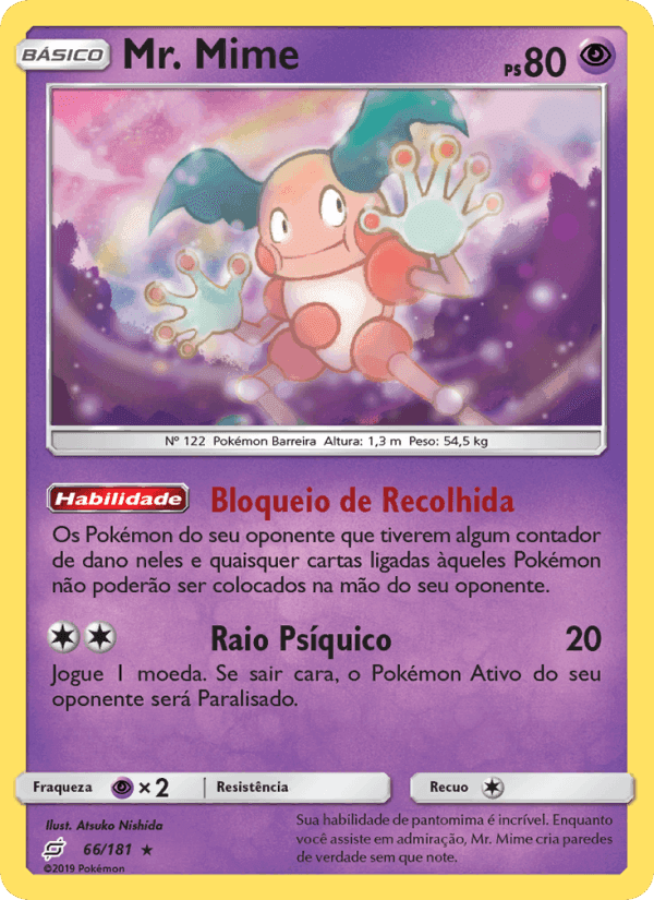 Mr. Mime, card 66 from União de Aliados