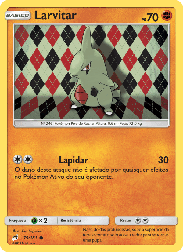 Larvitar, card 79 from União de Aliados