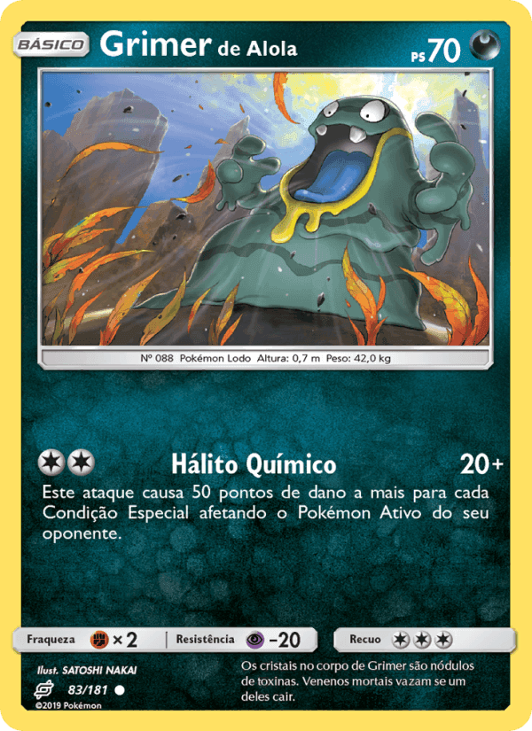 Grimer de Alola, card 83 from União de Aliados