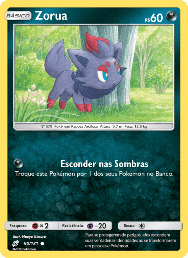 Zorua, carta 90 di União de Aliados