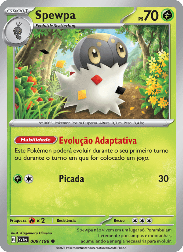 Spewpa, card 009 from Escarlate e Violeta