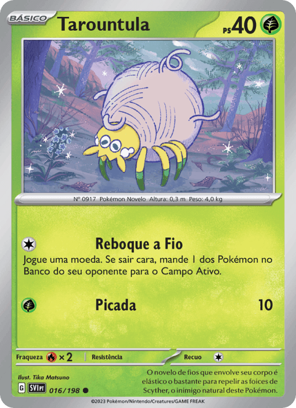 Tarountula, carta 016 de Escarlate e Violeta