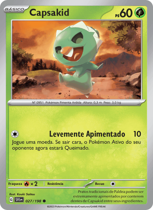 Capsakid, carta 027 di Escarlate e Violeta