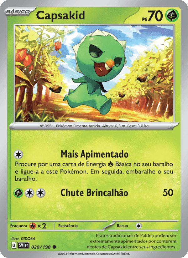 Capsakid, card 028 from Escarlate e Violeta