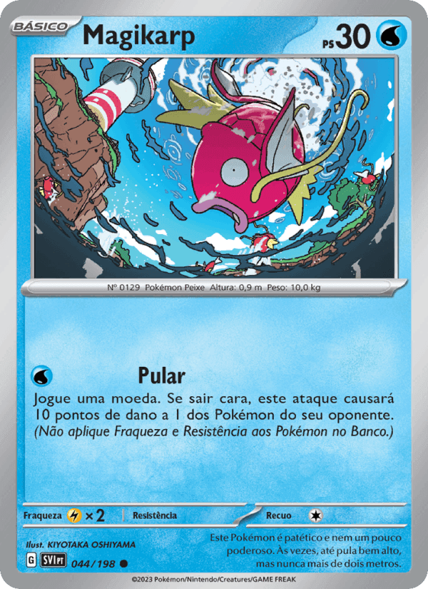 Magikarp, carte 044 de Escarlate e Violeta