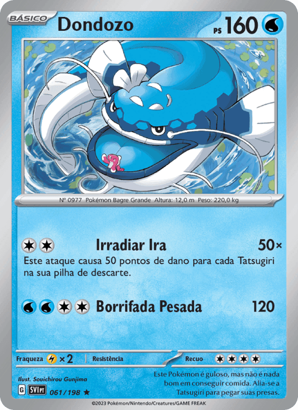 Dondozo, carta 061 de Escarlate e Violeta