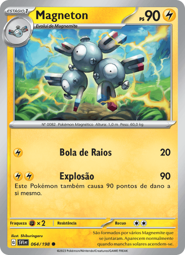 Magneton, card 064 from Escarlate e Violeta
