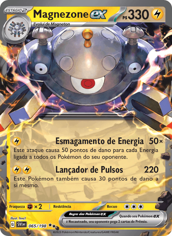 Magnezone ex, carta 065 de Escarlate e Violeta