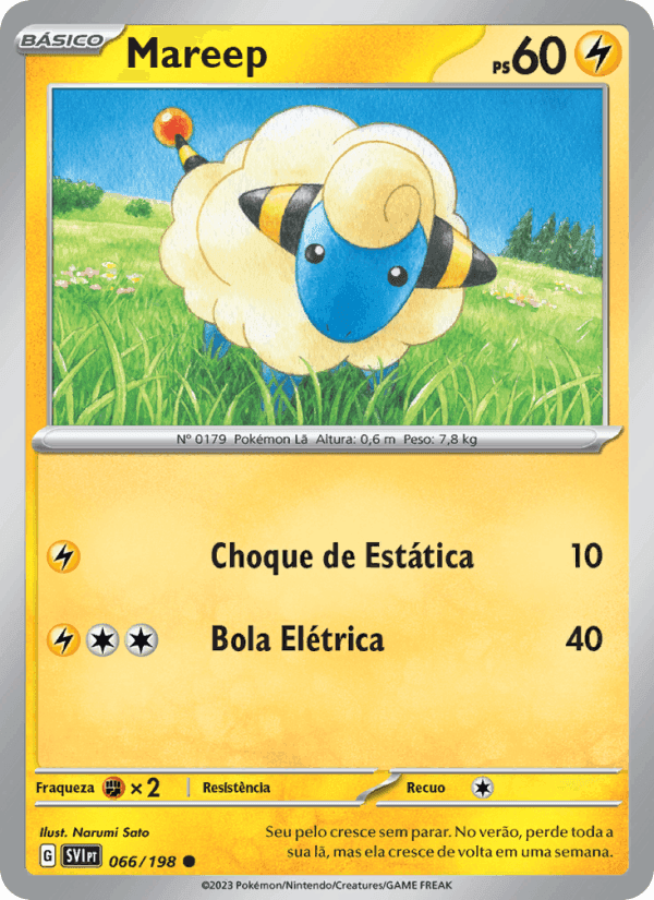Mareep, carta 066 de Escarlate e Violeta