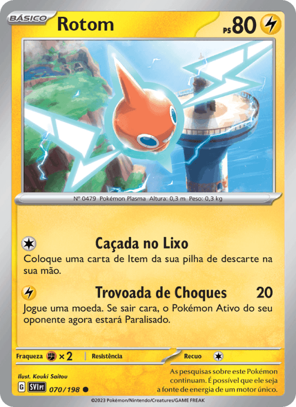 Rotom, carta 070 de Escarlate e Violeta