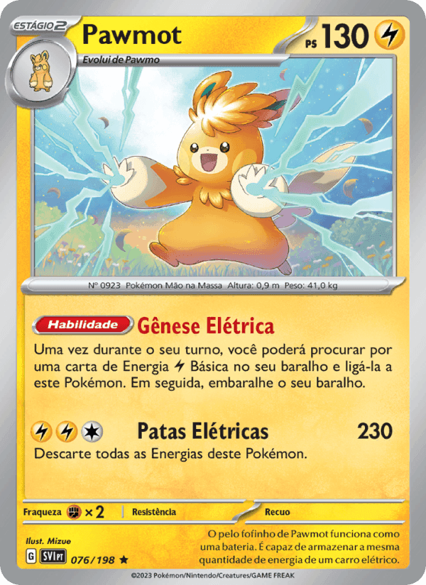 Pawmot, carta 076 de Escarlate e Violeta