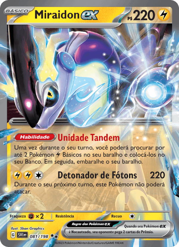 Miraidon ex, carta 081 de Escarlate e Violeta