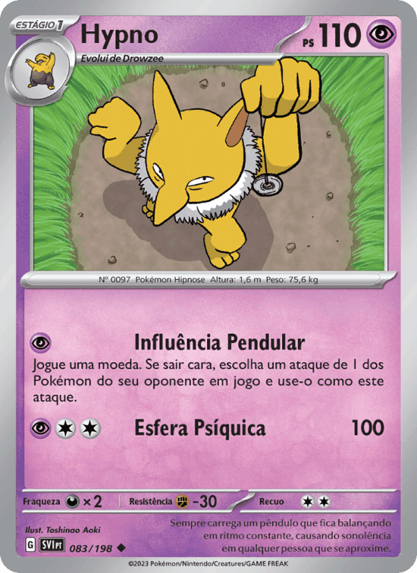 Hypno, carta 083 de Escarlate e Violeta