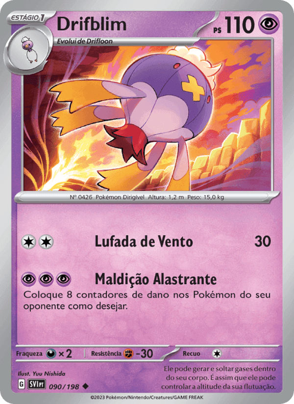 Drifblim, carta 090 de Escarlate e Violeta