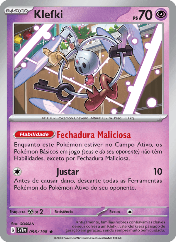 Klefki, carta 096 de Escarlate e Violeta