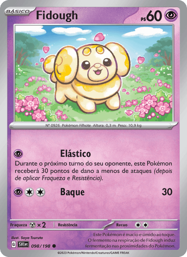 Fidough, carta 098 de Escarlate e Violeta