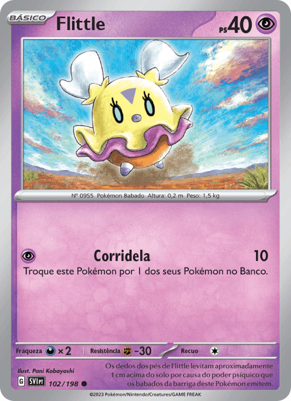 Flittle, carta 102 de Escarlate e Violeta