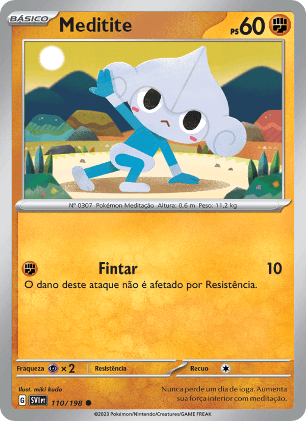 Meditite, card 110 from Escarlate e Violeta