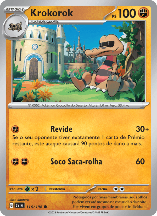 Krokorok, card 116 from Escarlate e Violeta