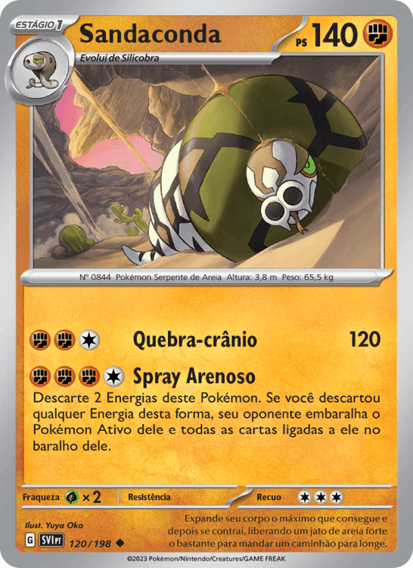 Sandaconda, card 120 from Escarlate e Violeta