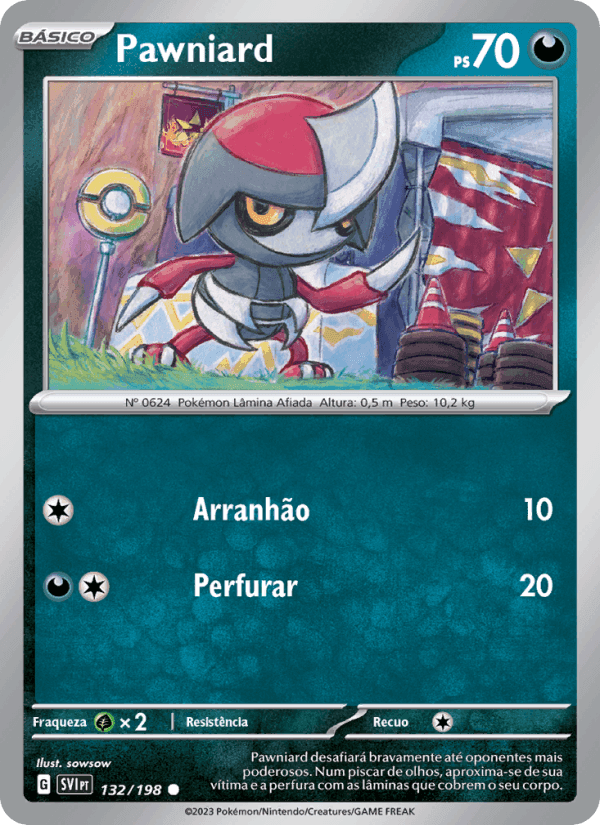 Pawniard, carta 132 de Escarlate e Violeta