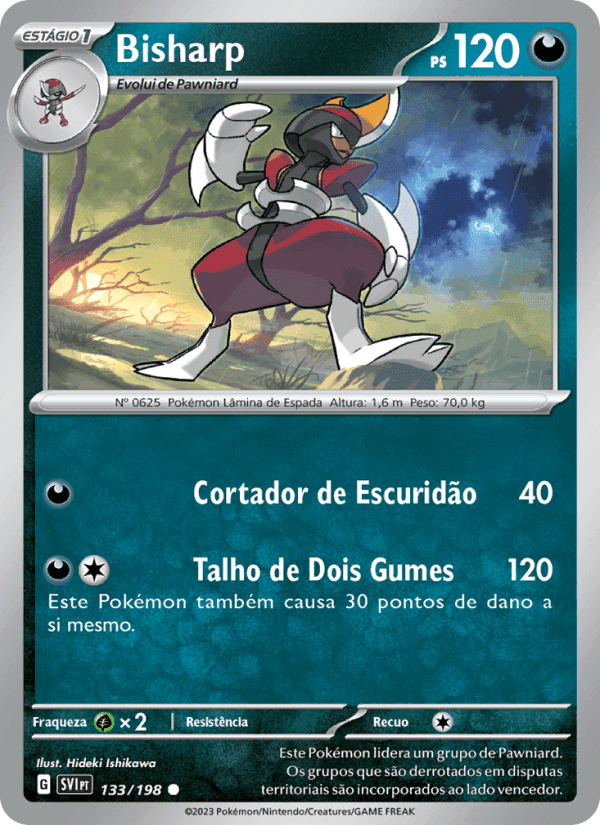 Bisharp, carta 133 de Escarlate e Violeta
