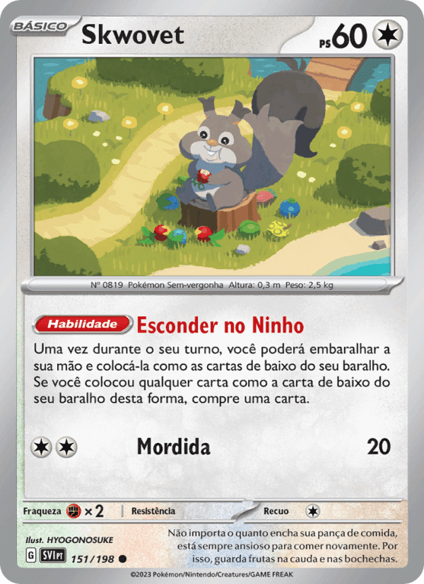 Skwovet, carta 151 de Escarlate e Violeta