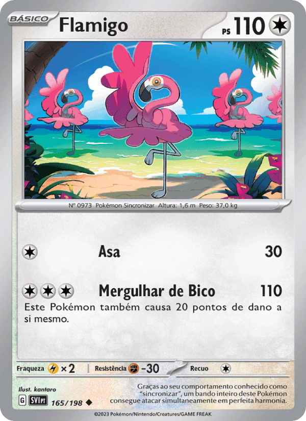 Flamigo, carta 165 de Escarlate e Violeta